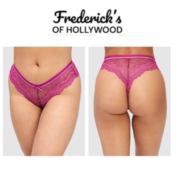 NWT Frederick’s of Hollywood Caroline Lace Cheeky Panties (1X) - Picture 1 of 6